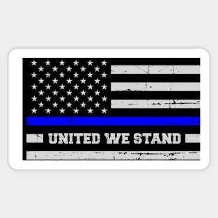 Thin Blue Line United We Stand Sticker